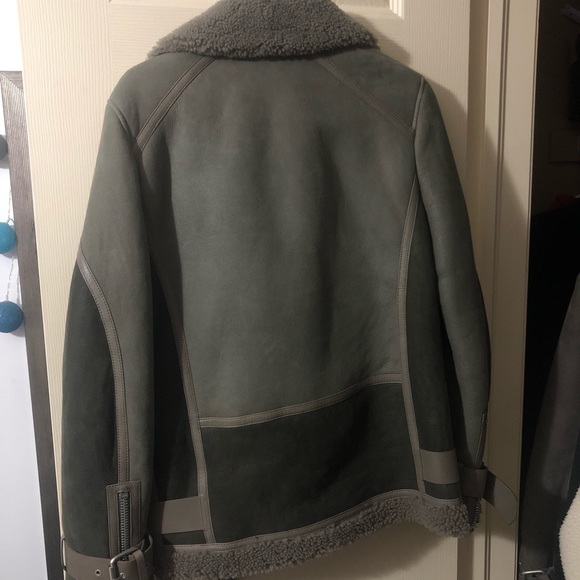 ALLSAINTS HAWLEY OVERSIZED SHEARLING JACKET - Picture 6 of 8